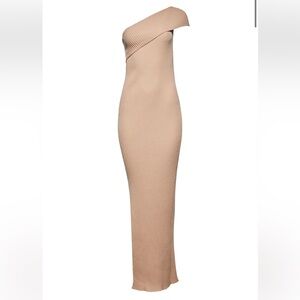 Bumpsuit Cozy Knit One Shoulder Dress (Maternity)